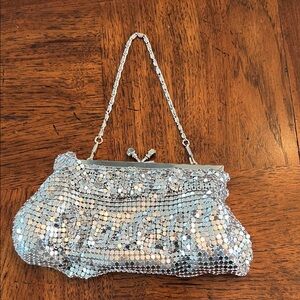 Silver Chainmail Evening Clutch